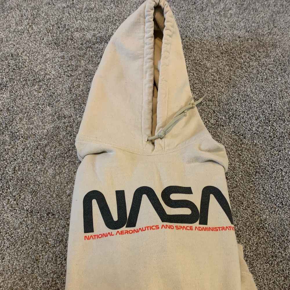 COPY - Men's large NASA tan hoodie.